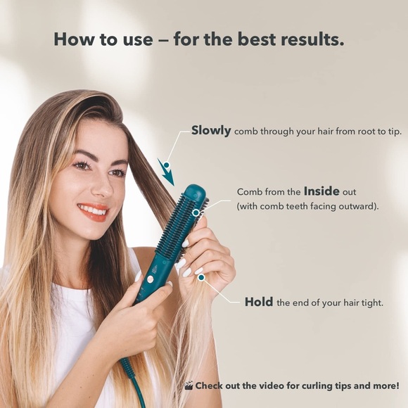 ZAO’S Selection Store Ceramic Electric Straightening Comb For All Hair Types - Picture 2 of 14